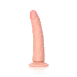 Dildo realistico slim ventosa 17,5 cm chiaro Dildo realistico slim ventosa 17,5 cm chiaro