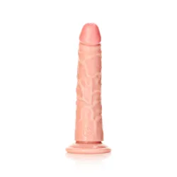 Dildo realistico slim ventosa 17,5 cm chiaro Dildo realistico slim ventosa 17,5 cm chiaro