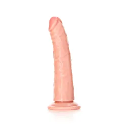 Dildo realistico slim ventosa 17,5 cm chiaro Dildo realistico slim ventosa 17,5 cm chiaro