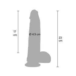 Fallo Realistico Inferno pelle chiara 23 cm Fallo Realistico Inferno pelle chiara 23 cm