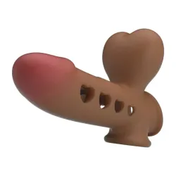 Guaina prolunga pene silicone 16 cm chiara Guaina prolunga pene silicone 16 cm chiara