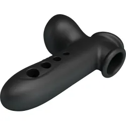 Guaina prolunga pene silicone 18,4 cm nera Guaina prolunga pene silicone 18,4 cm nera