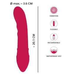 Vibratore vaginale per doccia 20 cm fucsia Vibratore vaginale per doccia 20 cm fucsia