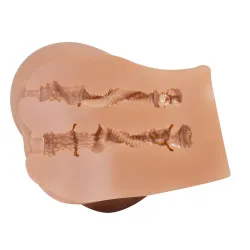 Masturbatore mini vibrante doppia entrata