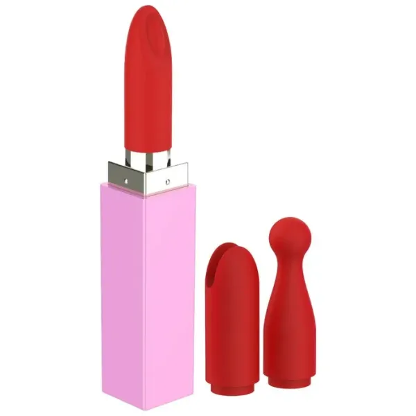 Rossetto vibrante rosso silicone 11 cm