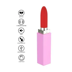 Rossetto vibrante rosso silicone 11 cm Rossetto vibrante rosso silicone 11 cm