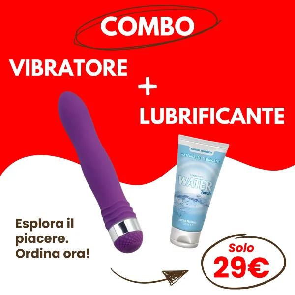 Vibratore donna 17,5 cm + Lubrificante 100 ml