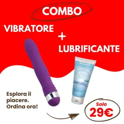 Vibratore donna 17,5 cm + Lubrificante 100 ml Vibratore donna 17,5 cm + Lubrificante 100 ml