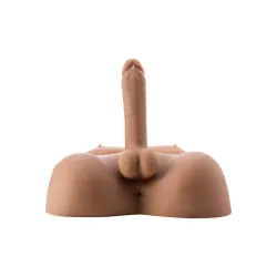 Mezzo busto realistico con fallo e ano Mezzo busto realistico con fallo e ano
