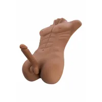 Mezzo busto realistico con fallo e ano