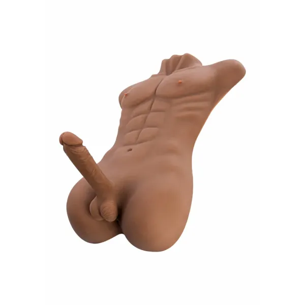 Mezzo busto realistico con fallo e ano