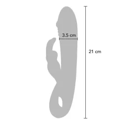 Vibratore rabbit Taygeta 21 cm porpora Vibratore rabbit Taygeta 21 cm porpora