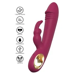 Vibratore rabbit Taygeta 21 cm porpora Vibratore rabbit Taygeta 21 cm porpora
