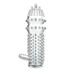Guaina pene stimolante trasparente 12,8 cm Guaina pene stimolante trasparente 12,8 cm