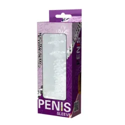Guaina pene stimolante trasparente 12,8 cm Guaina pene stimolante trasparente 12,8 cm