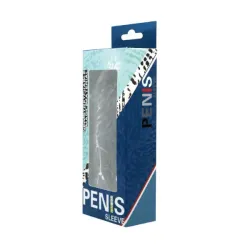 Guaina prolunga pene stimolante trasparente Guaina prolunga pene stimolante trasparente