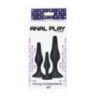 Kit 3 plug anali Curvy Companions neri Kit 3 plug anali Curvy Companions neri