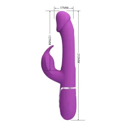 Vibratore Rabbit Kapas flapping viola Vibratore Rabbit Kapas flapping viola