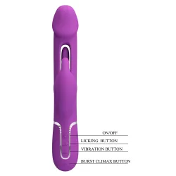 Vibratore Rabbit Kapas flapping viola Vibratore Rabbit Kapas flapping viola