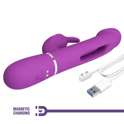 Vibratore Rabbit Kapas flapping viola Vibratore Rabbit Kapas flapping viola