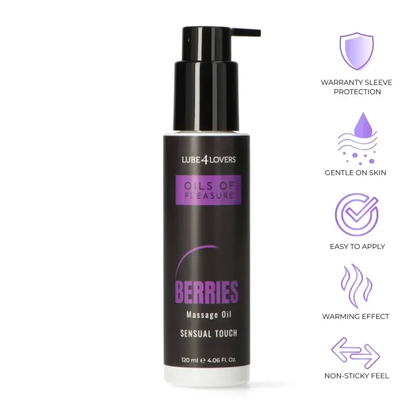 Olio per massaggi scaldante Lampone 120 ml