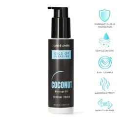 Olio per massaggi scaldante al Cocco 120 ml