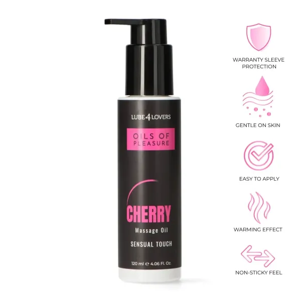 Olio per massaggi scaldante ciliegia 120 ml