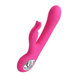 Vibratore rabbit silicone extra piacere 19 cm Vibratore rabbit silicone extra piacere 19 cm