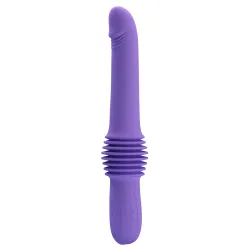 Vibratore realistico a spinta viola 29-32 cm Vibratore realistico a spinta viola 29-32 cm