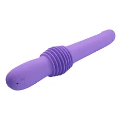Vibratore realistico a spinta viola 29-32 cm Vibratore realistico a spinta viola 29-32 cm