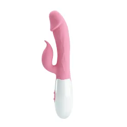 Vibratore Rabbit realistico rosa 19 cm Vibratore Rabbit realistico rosa 19 cm