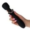 Massaggiatore Magic Wand in silicone nero Massaggiatore Magic Wand in silicone nero