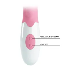 Vibratore Rabbit realistico rosa 19 cm Vibratore Rabbit realistico rosa 19 cm