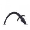 Plug anale con coda in silicone nero Plug anale con coda in silicone nero