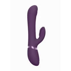 Vibratore rabbit Etsu viola con 4 accessori Vibratore rabbit Etsu viola con 4 accessori