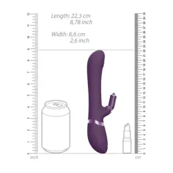Vibratore rabbit Etsu viola con 4 accessori Vibratore rabbit Etsu viola con 4 accessori