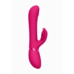 Vibratore rabbit Etsu fucsia con 4 accessori Vibratore rabbit Etsu fucsia con 4 accessori