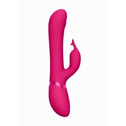 Vibratore rabbit Etsu fucsia con 4 accessori Vibratore rabbit Etsu fucsia con 4 accessori