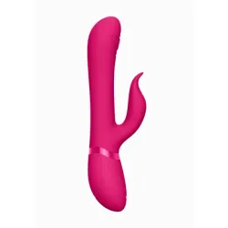 Vibratore rabbit Etsu fucsia con 4 accessori Vibratore rabbit Etsu fucsia con 4 accessori