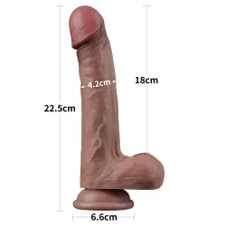 Dildo Realistico Uruan mulatto 22,5 cm Dildo Realistico Uruan mulatto 22,5 cm