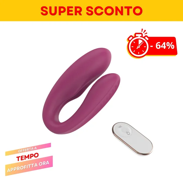 Vibratore di coppia Connected Souls viola