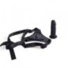 Cintura strapon e fallo Hot Stuff nera 10 cm Cintura strapon e fallo Hot Stuff nera 10 cm
