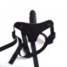 Cintura strapon e fallo Hot Stuff nera 10 cm Cintura strapon e fallo Hot Stuff nera 10 cm