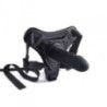 Cintura strapon e fallo Hot Stuff nera 10 cm Cintura strapon e fallo Hot Stuff nera 10 cm