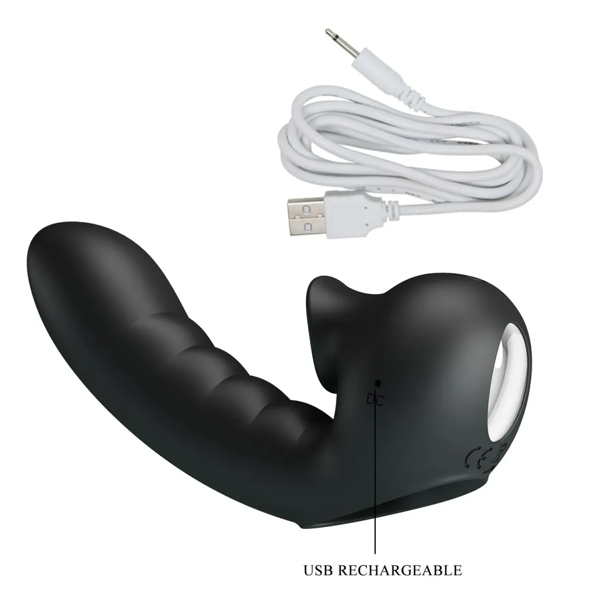 Vibratore punto G da dito e lingua stimolante