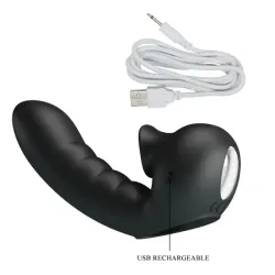 Vibratore punto G da dito e lingua stimolante