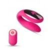 Vibratore di coppia telecomandato fucsia Vibratore di coppia telecomandato fucsia
