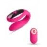 Vibratore di coppia telecomandato fucsia Vibratore di coppia telecomandato fucsia