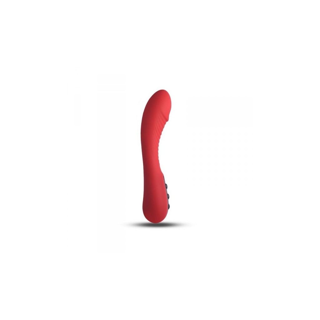 vibratore vaginale ricaricabile dildo fallo vibrante in silicone impermeabile rosso