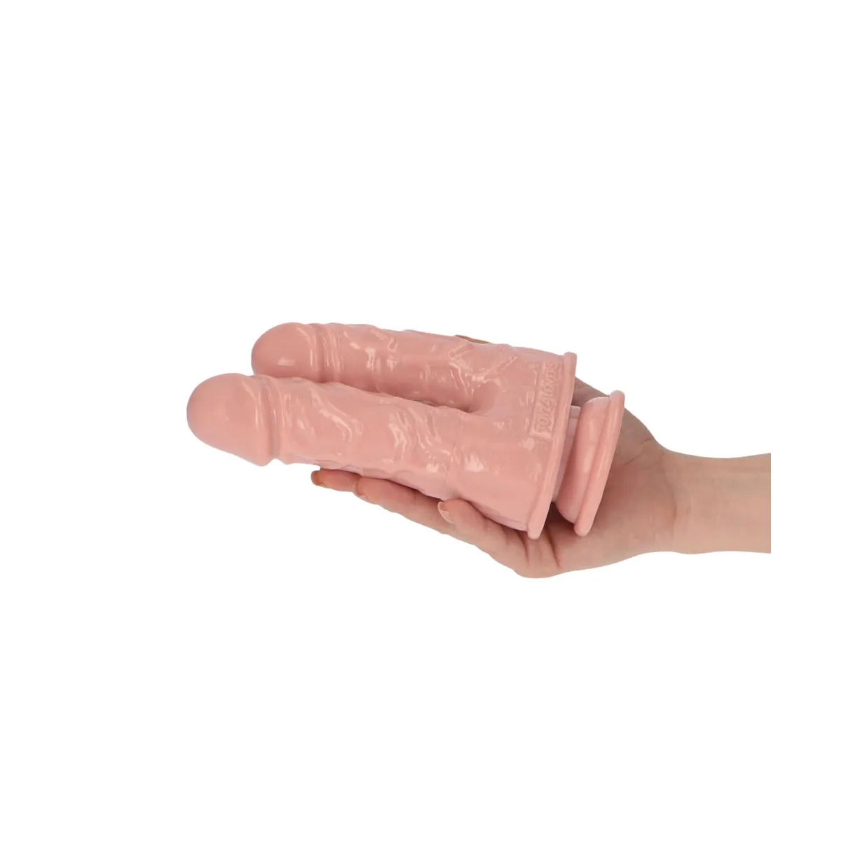 Dildo Doppio Cabe con ventosa 17,5 cm Dildo Doppio Cabe con ventosa 17,5 cm
